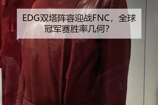 EDG双塔阵容迎战FNC，全球冠军赛胜率几何？